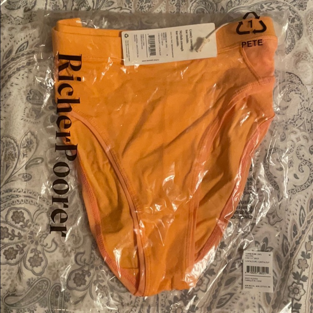 COPY - Richer Poorer high cut briefs - cantaloupe